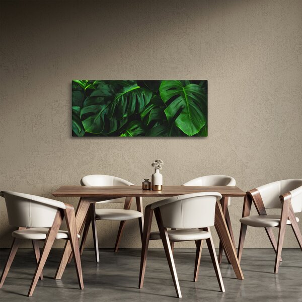 Tablou cu frunze Monstery (120x50 cm)