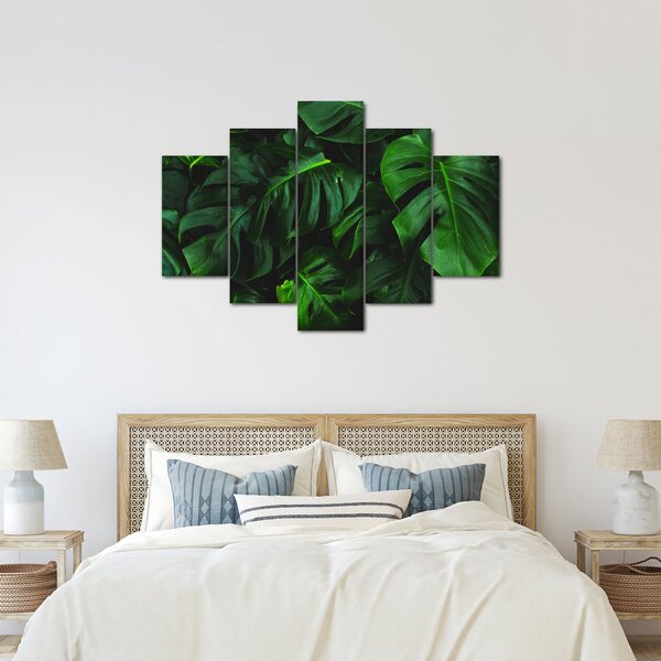 Tablou cu frunze Monstery (150x105 cm)