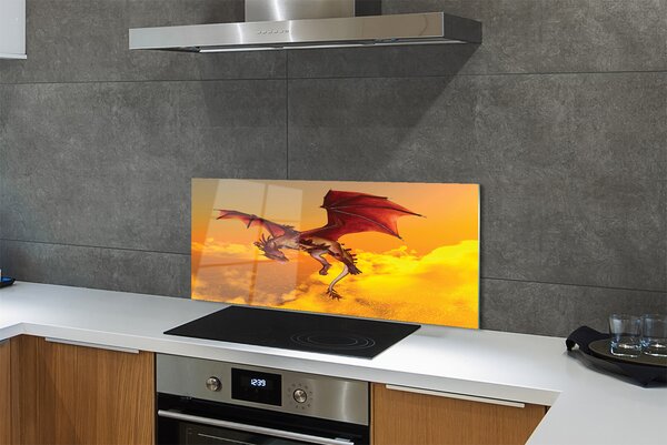 Panouri de sticlă Cer nori dragon