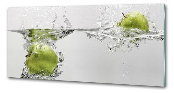 Panou sticla securizata bucatarie Apple a sub apă