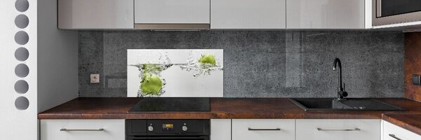 Panou sticla securizata bucatarie Apple a sub apă