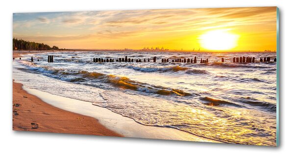 Panou sticla securizata bucatarie Sunset Beach