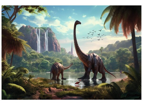 Tapet peisajul nedescoperit ale dinozaurilor