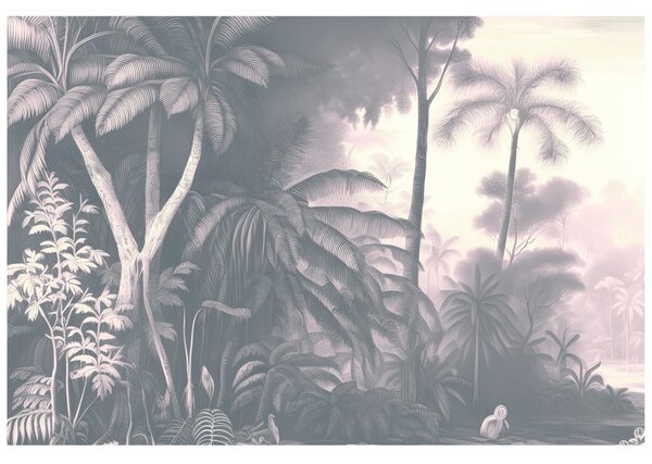 Tapet palmieri tropicali delicați