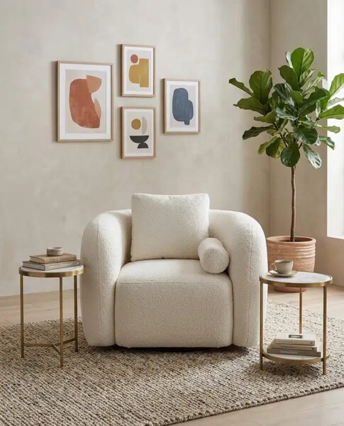 Fotoliu modern Boucle Spring