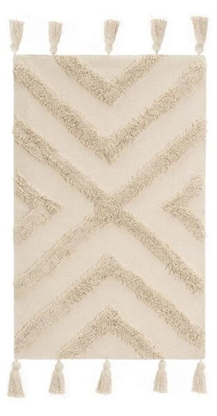 Covor crem lavabil din bumbac 50x80 cm – Casa Selección