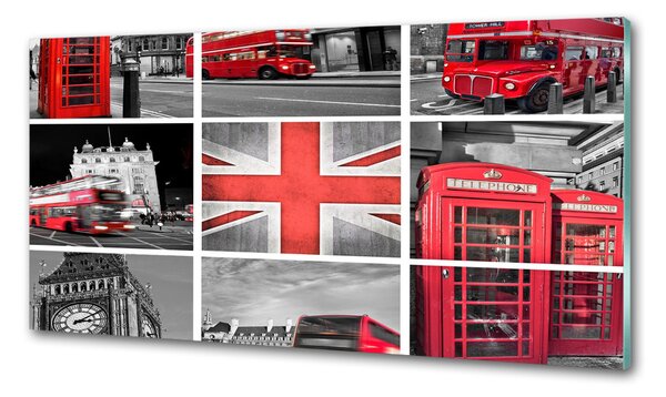 Sticlă bucătărie colaj Londra