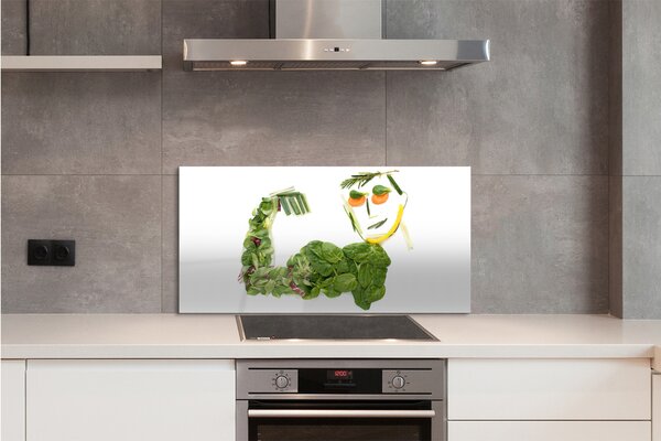 Panouri de sticlă Caracter cu legume