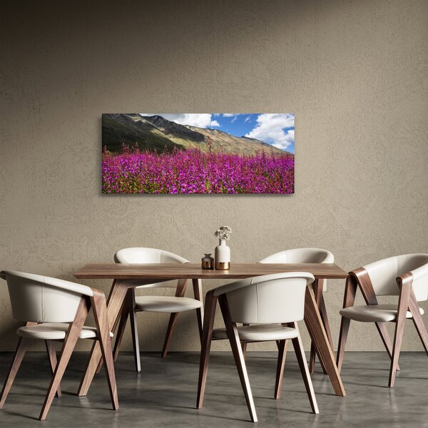 Tablou sceneriei cu lunca montană (120x50 cm)