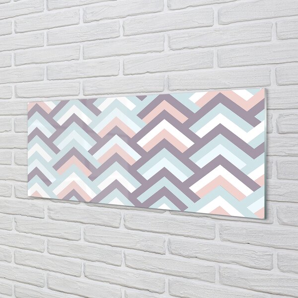 Panouri de sticlă dungi Herringbone