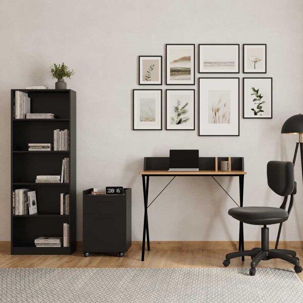 Biblioteca Adore Nurdan, 5 rafturi, 58x170x23 cm