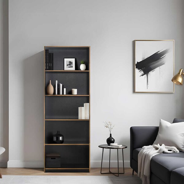 Biblioteca Adore Modern, 5 rafturi, 64x182x26 cm
