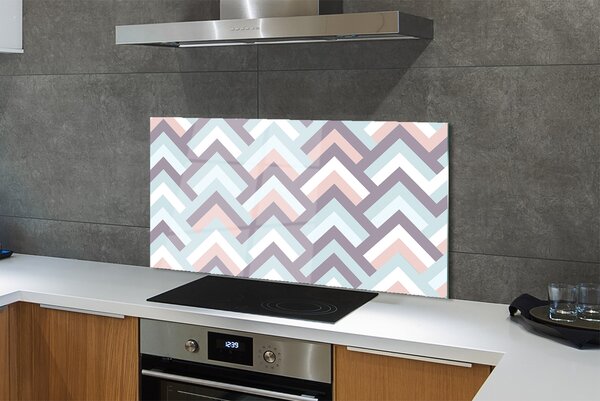 Panouri de sticlă dungi Herringbone