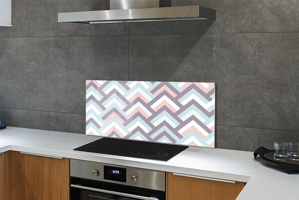 Panouri de sticlă dungi Herringbone