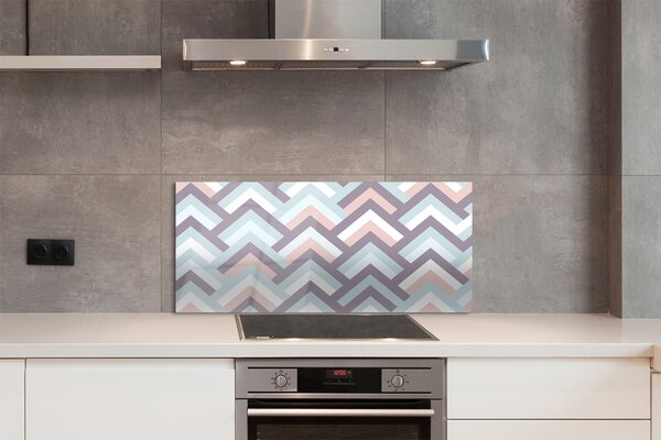 Panouri de sticlă dungi Herringbone