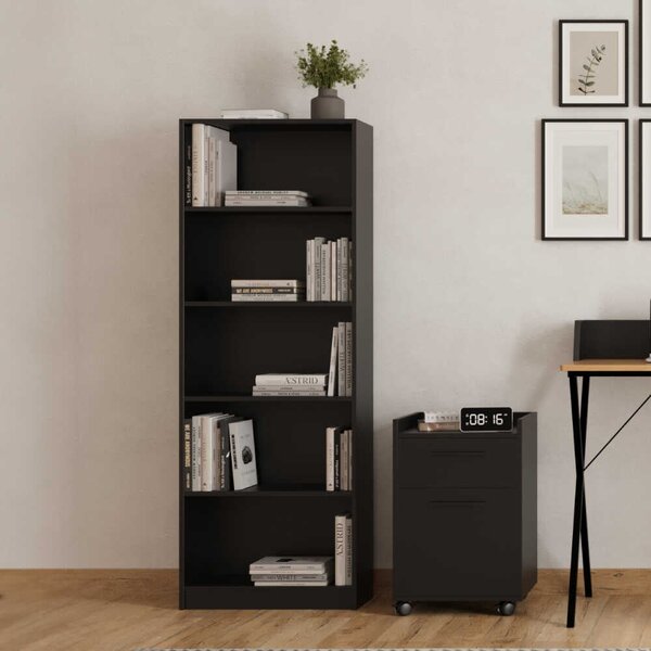 Biblioteca Adore Nurdan, 5 rafturi, 58x170x23 cm