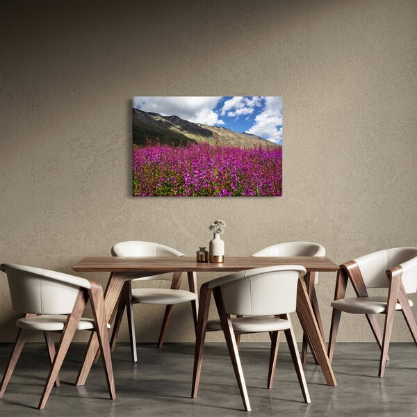 Tablou sceneriei cu lunca montană (90x60 cm)