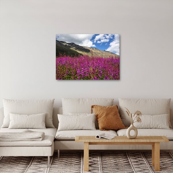 Tablou sceneriei cu lunca montană (70x50 cm)