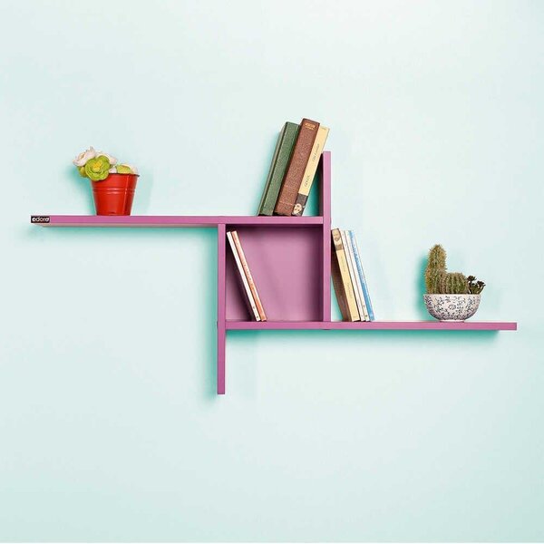 Raft de perete Adore Windmill cu 3 Compartimente, 100x50x18 cm