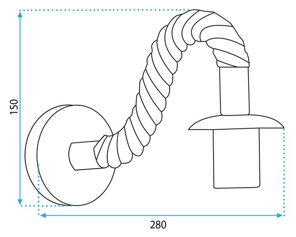 Lampa de perete APP1466-1W
