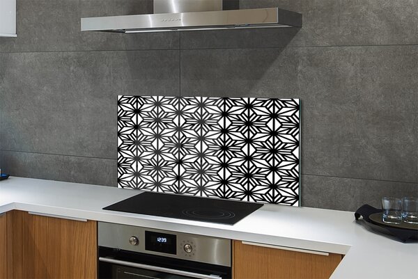 Panouri de sticlă model geometric floral