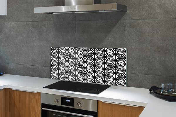 Panouri de sticlă model geometric floral