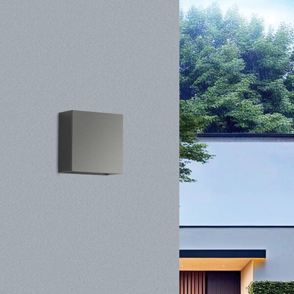 Brilagi - Aplica LED de exterior DOUBLERAY LED/4W/230V antracit IP65