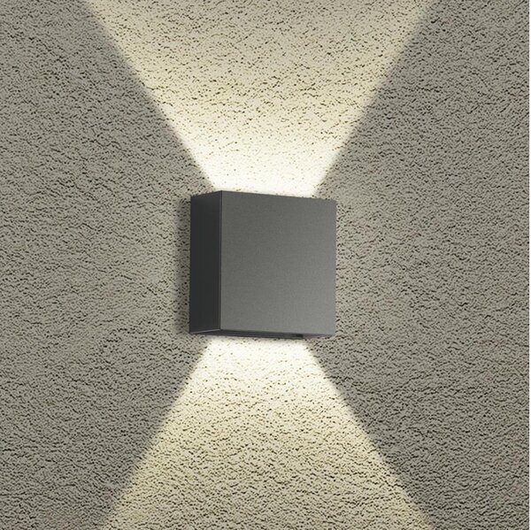 Brilagi - Aplica LED de exterior DOUBLERAY LED/4W/230V antracit IP65