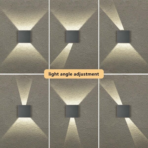 Brilagi - Aplica LED de exterior DOUBLERAY LED/4W/230V antracit IP65