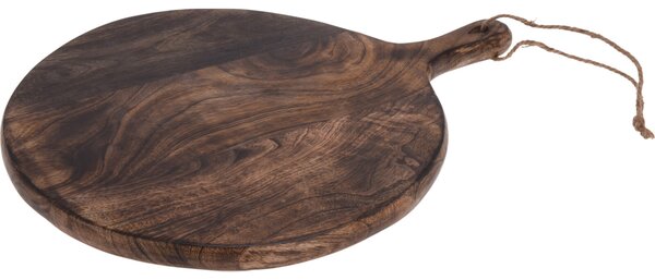 Tava rotunda de servire, lemn de mango, 40 cm