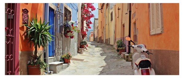 Tablou cu strada din Sardinia (120x50 cm)