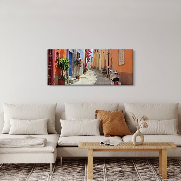 Tablou cu strada din Sardinia (120x50 cm)