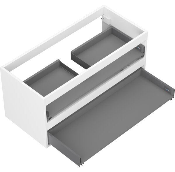 Mexen Box-A, dulap suspendat 100 cm, 2 sertare, alb mat, 91AX0-1000-470-2-01