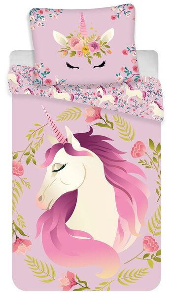 Lenjerie de pat copii Unicorn - Unicorn | 140 x 200 cm / 70 x 90 cm
