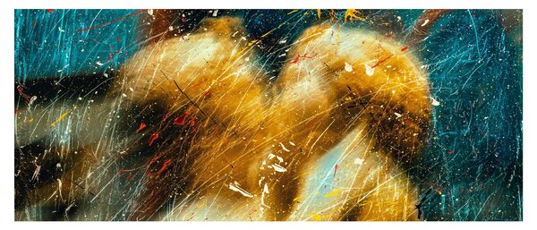 Tablou - Îngerii sărutăndu-se (120x50 cm)