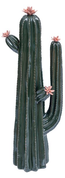 Cactus exotic Panama 40 cm înălțime ceramică verde de prerie