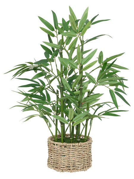 Bambus artificial cu ghiveci natural Ly înălțime 46 cm
