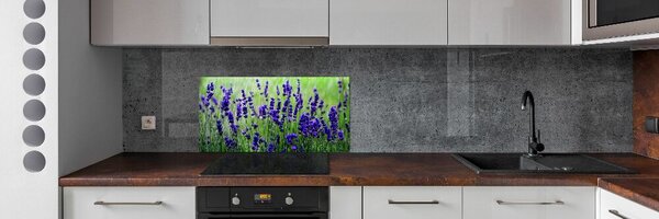 Panou sticlă decorativa bucătărie Lavandă