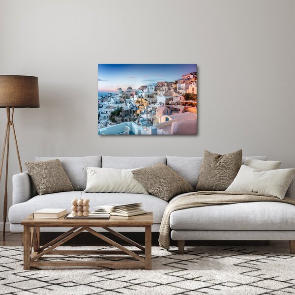 Tablou - Amurg în Santorini (70x50 cm)