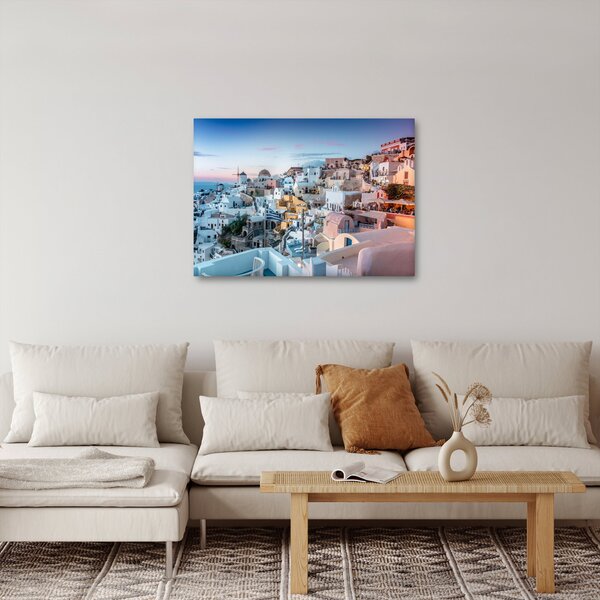 Tablou - Amurg în Santorini (70x50 cm)