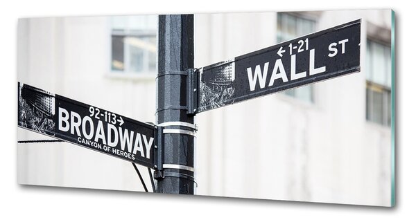 Panou de bucătărie semn Wall Street