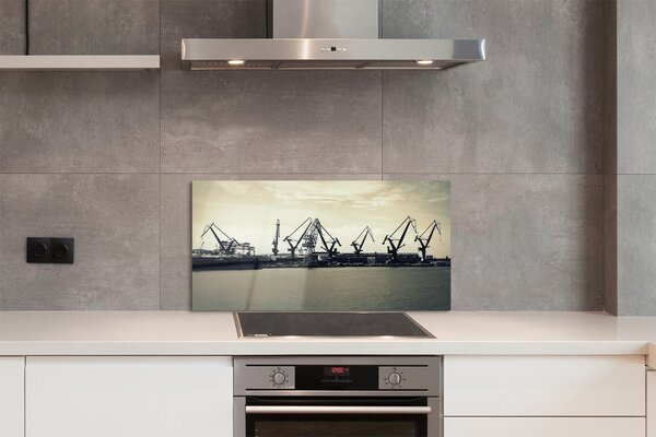 Panouri de sticlă Gdańsk macarale Shipyard râu