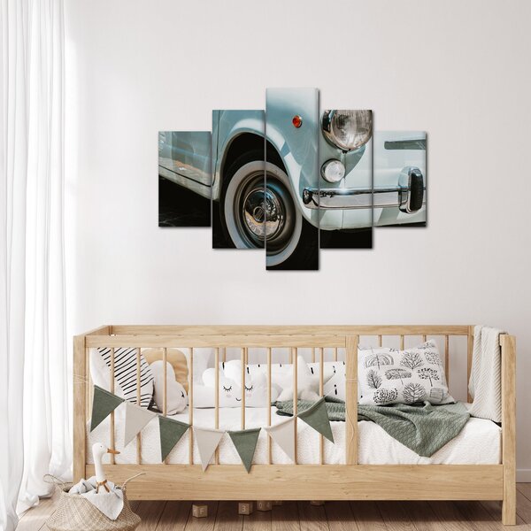 Tablou - mașina retro Fiat (150x105 cm)