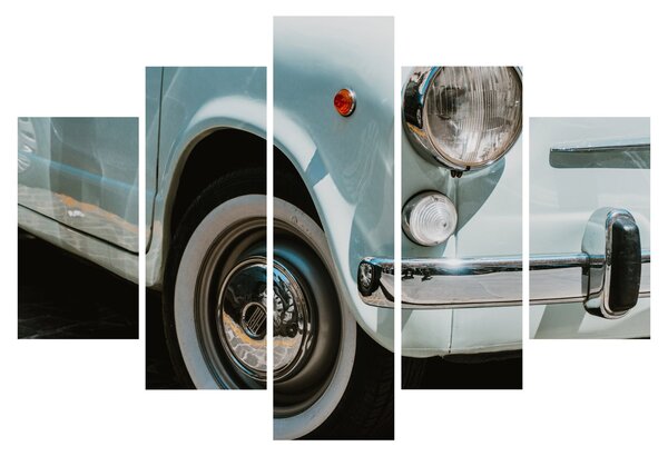 Tablou - mașina retro Fiat (150x105 cm)