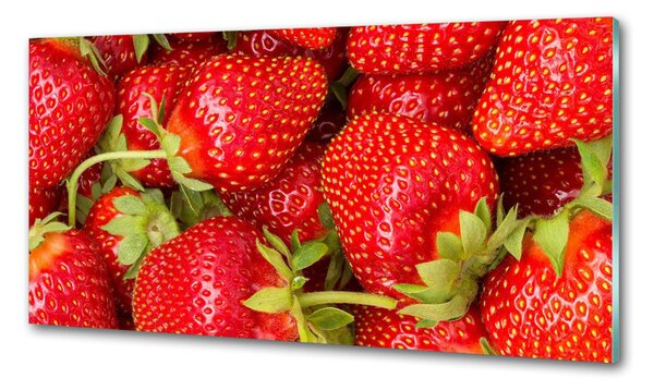 Panou sticla securizata bucatarie căpșune