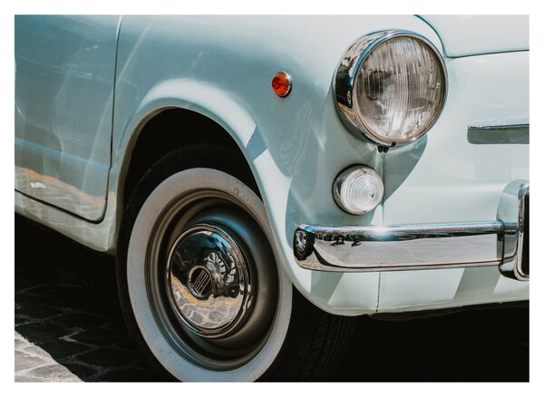 Tablou - mașina retro Fiat (70x50 cm)