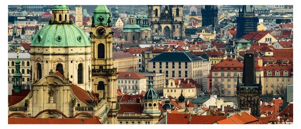 Tablou - Panorama din Praga (120x50 cm)