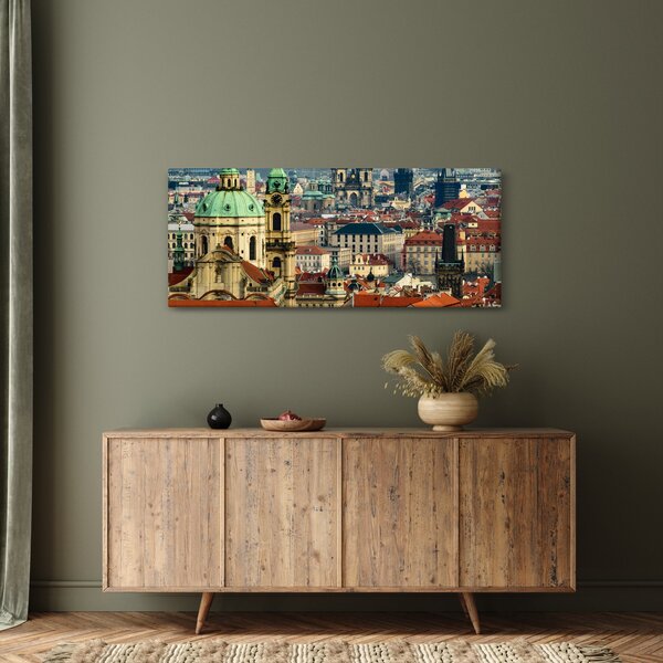 Tablou - Panorama din Praga (120x50 cm)