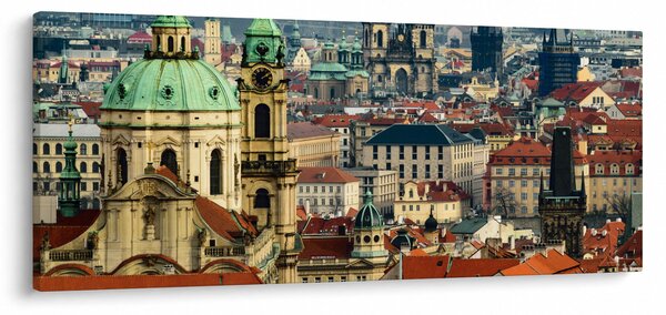 Tablou - Panorama din Praga (120x50 cm)