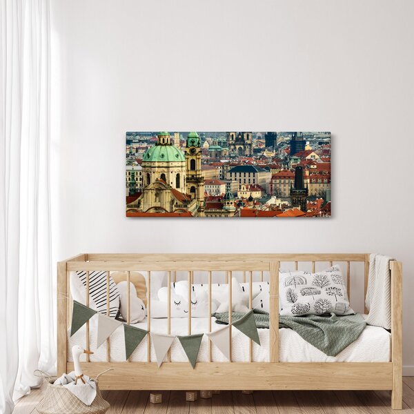 Tablou - Panorama din Praga (120x50 cm)
